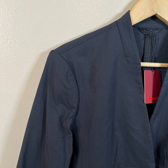 Tommy John Go Anywhere Tech Stretch Blazer Jacket Womens Size Large Black Work - Picture 7 of 11